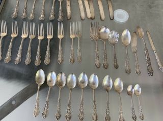 Moselle Silverplate 43 Pieces—Pat 4.  10 - 06–International Silver Co—Box 5