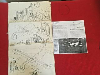 Rare Ill - fated AHRENS 404 Turbo - prop Airliner Orig.  Drawings & Parts SO UNIQUE 2