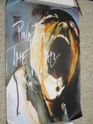 Roger Waters Pink Floyd Very Rare Autograph Signed Poster W/ Exact Signing Proof