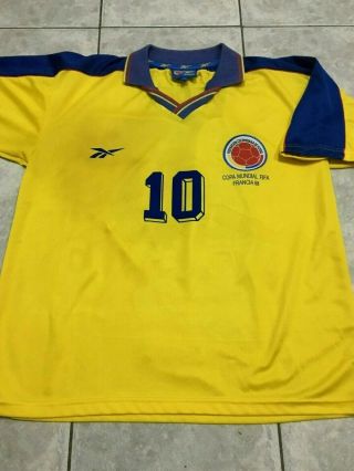 Colombia Valderrama World Cup France 1998 Vintage Authentic Jersey