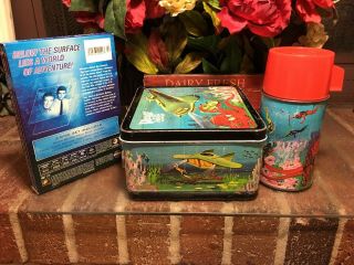 Voyage to the Bottom of the Sea lunch box W/ Thermos Vintage 1967 Bonus DVD 3