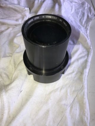 Canon Lens Xi 125mm 1:2:5 No.  78916 Rare