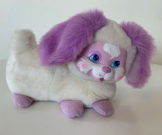 Vintage 1994 Puppy Check - Up Plush Kenner Dog Purple White Htf & Cute