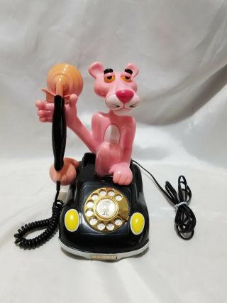 Vintage Pink Panther Rotary Phone