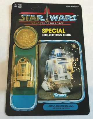 Star Wars Vintage Kenner R2 - D2 Pop Up Lightsaber 92 Back Card Moc Potf