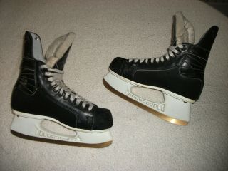 VINTAGE DAOUST 501 TITANIUM ICE HOCKEY SKATES VERY RARE MODEL MEN SIZE 8.  5E 2