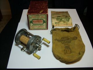 1927 - 1928 Pflueger No.  1573 " Supreme " Level - Wind Casting Reel (four Patents) With