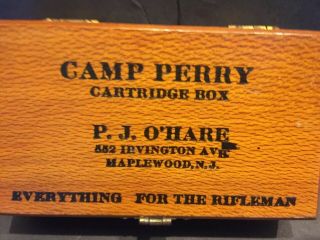 Camp Perry Wooden Cartridge Box P.  J.  O ' Hare 