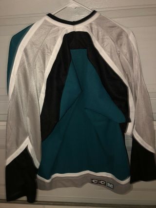 Vintage San Jose Sharks NHL CCM Jersey Mens Medium EUC 4