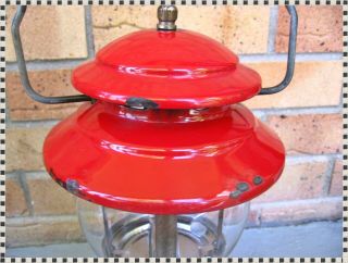 Vintage Coleman 200A 200 A Red Lantern Single Mantle 11/71 7