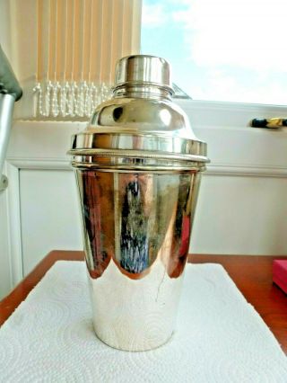 Vintage Silver Plated Cocktail Shaker R G&s