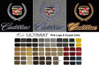 Lloyd Mats Vintage Cadillac Crest & Word Ultimat Front Floor Mats (1941 - 2001)
