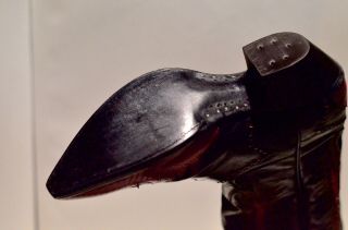 Tony Lama Men ' s Vintage Western Boots / Black calfskin & Red Lizard Leather 11 - D 6