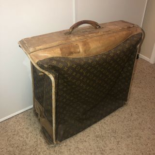 Vintage 1980s Authentic Louis Vuitton Garment Long Bag Brown,  Luggage 3