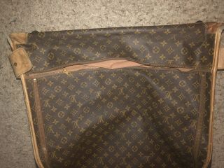 Vintage 1980s Authentic Louis Vuitton Garment Long Bag Brown,  Luggage 4