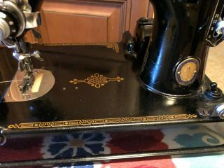 Vintage Singer Featherweight sewing machine 221 - 1 1951 w/ case book attachments 2