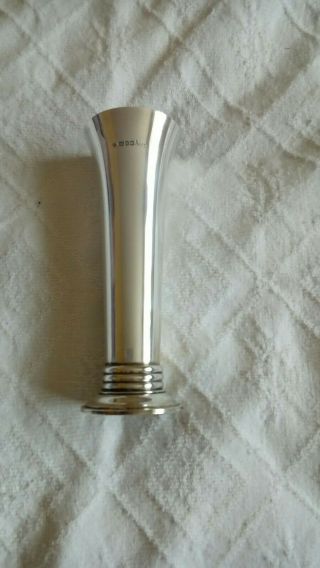 Asprey Solid Silver Vase,  London 1996