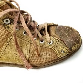 c1920 US Keds Canvas High - Top Basketball Sneaker RIGHT Shoe Great for Display 5