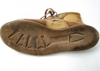 c1920 US Keds Canvas High - Top Basketball Sneaker RIGHT Shoe Great for Display 7