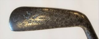 Antique Hickory Golf; James Braid Model By Gibson For Lillywhite; Vintage Golf