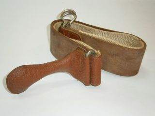 Vintage Leather Razor Strop Cut Throat Sharpening Straps Double Size