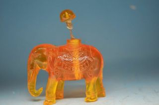 EXQUISITE GUM COLLECTIBLE CHINA HANDWORK CARVED ELEPHANT UNIQUE SNUFF BOTTLE 5