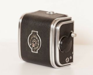 Hasselblad A24 6x6 Chrome Film Back - Vintage Style Crank,  Matching Inserts