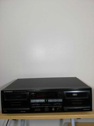 Ct - W606dr Vintage Pioneer Full Featured Double Auto - Reverse Cassette Deck