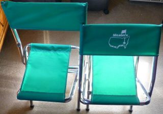 Vintage Masters Aluminum Folding Chairs (2) Augusta National Golf Club