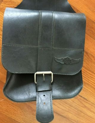 Vintage Leather Harley Davidson Saddlebags Motorcycle Saddle Bags