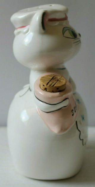 VTG 1958 Holt Howard Cozy Kitten Sugar Shaker Cork & Paper Label Cat 4