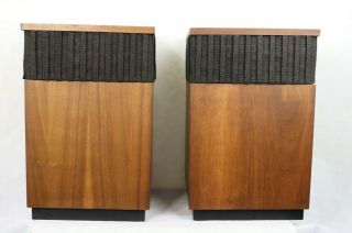 Vintage Mid - Century Harmon Kardon Hk - 50 Omni - Directional Speakers - A Pair
