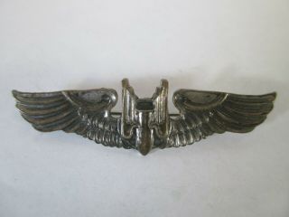 Vintage Wwii Usaaf United States Army Air Force Sterling Bomber Pinback Wings 2 "