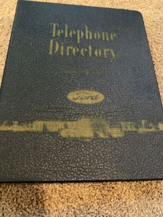 Vintage Ford Motor Company Telephone Directory