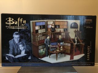 Nib Rare Buffy The Vampire Slayer Library Playset Sarah Michelle Gellar Btvs