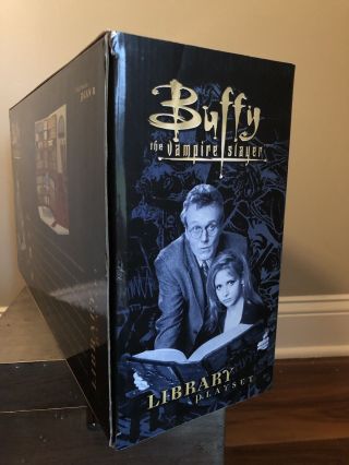 NIB Rare Buffy the Vampire Slayer Library Playset Sarah Michelle Gellar BTVS 7