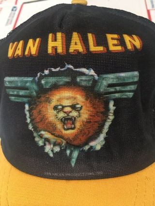 Vintage 1982 Van Halen Tour Hat 2