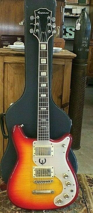 Epiphone Crestwood Et290 Guitar Vtg Starburst Japan 1970 