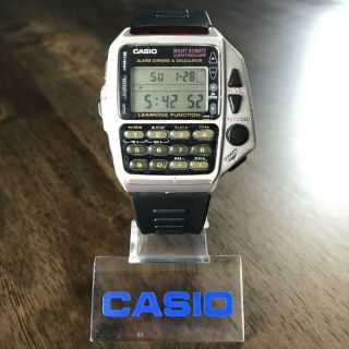 Vintage 1994 Casio Cmd - 40 Wrist Remote Controller Calculator Watch,  Module 1174