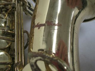 Antigua Winds Vintage Alto Saxophone sn A9077494 w/ Conn Precision 3 MP & Case 2