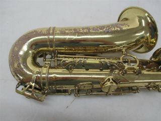 Antigua Winds Vintage Alto Saxophone sn A9077494 w/ Conn Precision 3 MP & Case 6