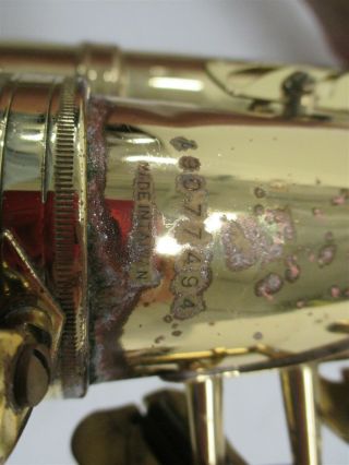 Antigua Winds Vintage Alto Saxophone sn A9077494 w/ Conn Precision 3 MP & Case 8
