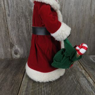 Vintage Santa Claus Tree Topper Figurine Christmas Porcelain Face Dakin 1988 8