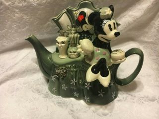 Vintage Limited Cardew Disney Minnie Dressing Table Tea Pot 11x8 " Great Conditio