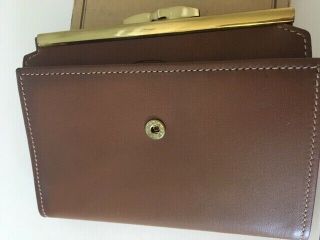 Authentic Vintage Ghurka Chestnut Brown Leather Women ' s Wallet - 2