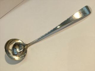 Cape Solid Silver,  Circa 1815 Sauce Spoon by Jan Lotter.  George III era.  22 gram 6