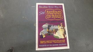 YORK WORLDS FAIR Railroad on Parade - Rare Poster 1940 4