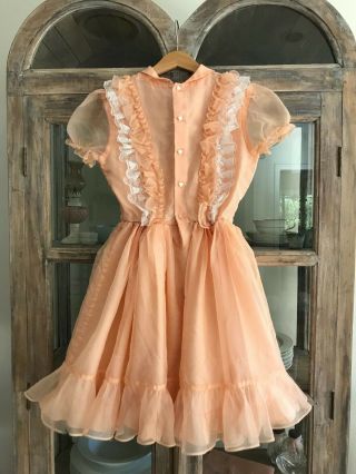 Vintage 1960 ' s Martha ' s Miniatures We ' re Fussy party dress in apricot 2