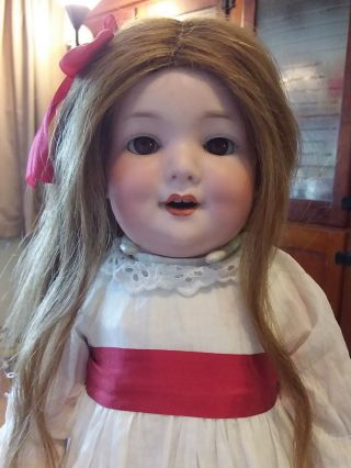 Rare Antique German Bisque Am560a Armand Marseille 18 " Toddler Doll