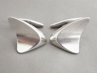 Georg Jensen Vintage Sterling Silver 925 Cufflinks 88 By Henning Koppel Denmark